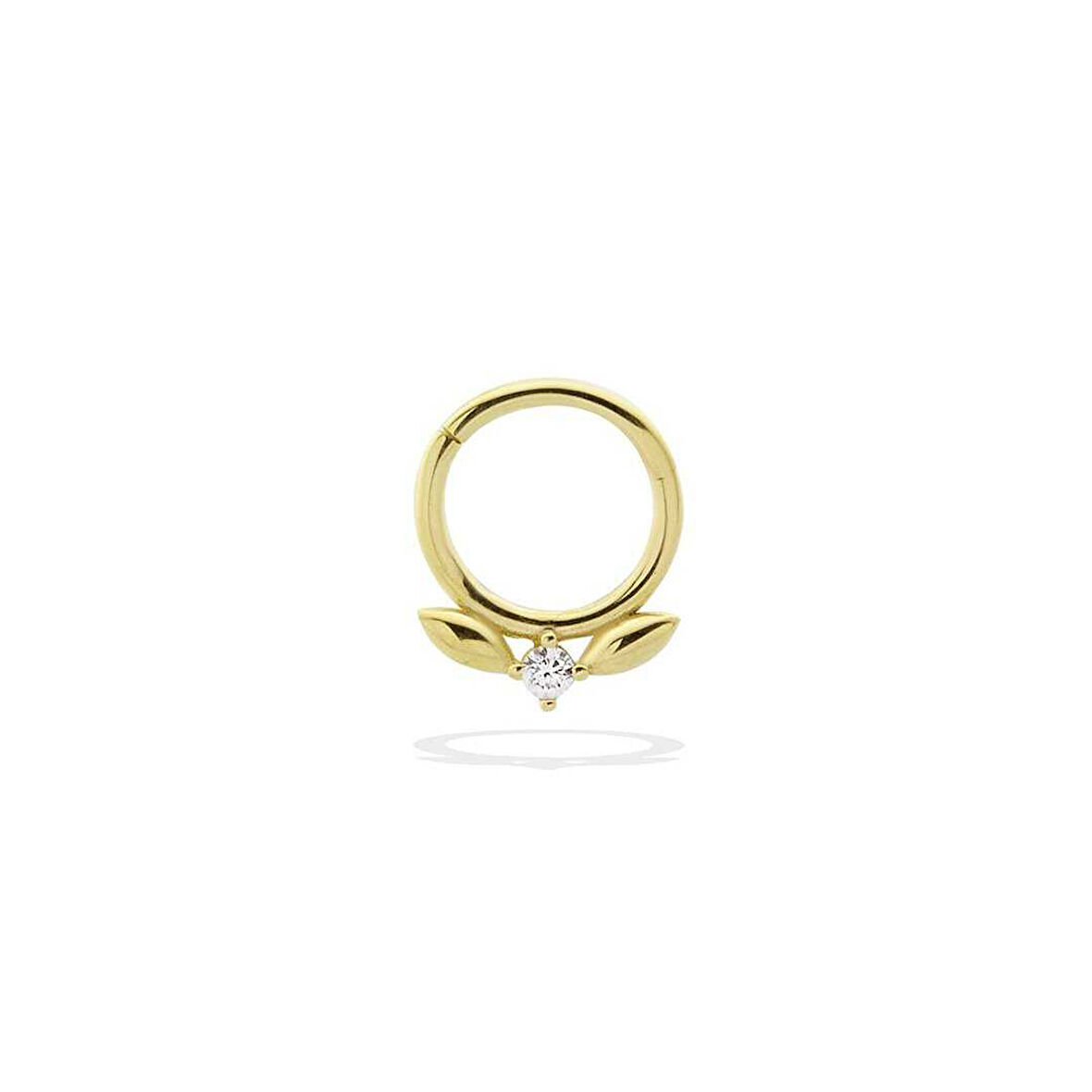Taşlı Kanat Motifli Helix Piercing