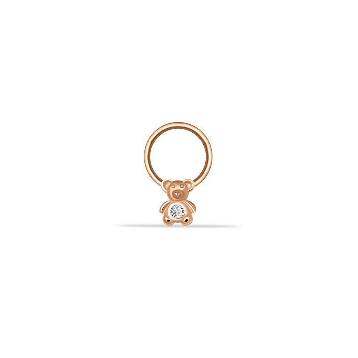 Taşlı Ayıcık Motifli Helix Piercing