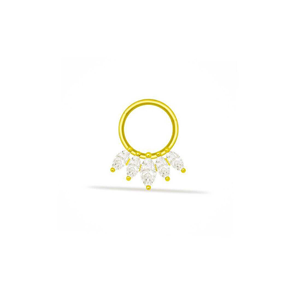 Beş Markiz Taşlı Helix Piercing