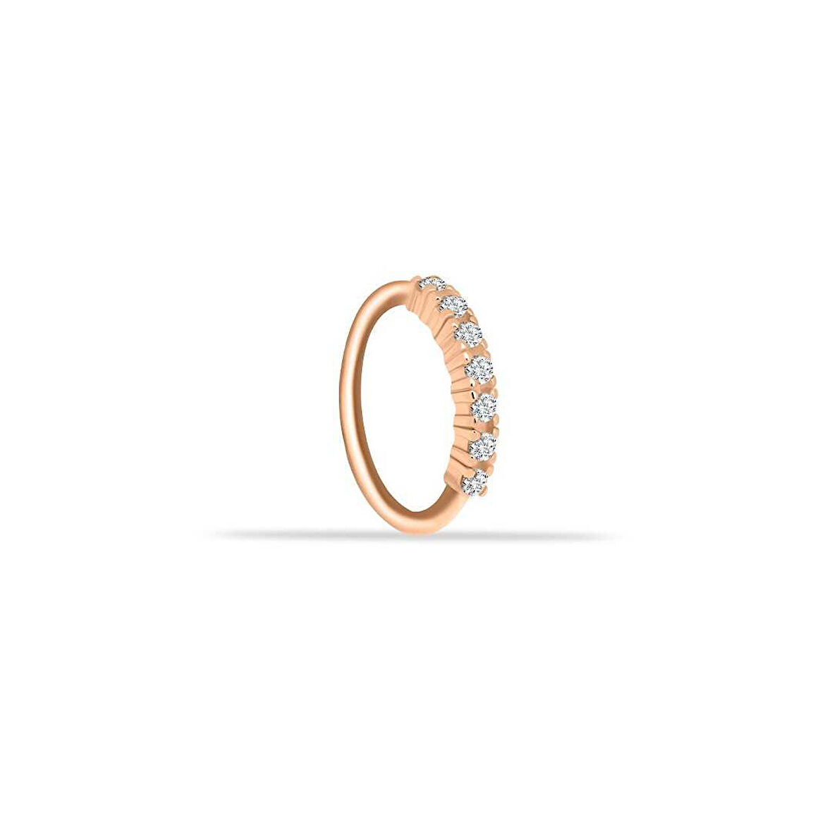 Alttan Yedi Taşlı Helix Piercing