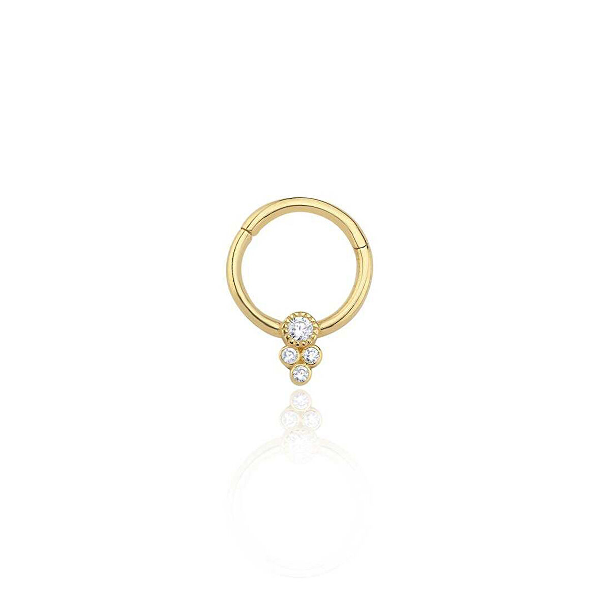 Dört Taşlı Sarkıt Helix Piercing