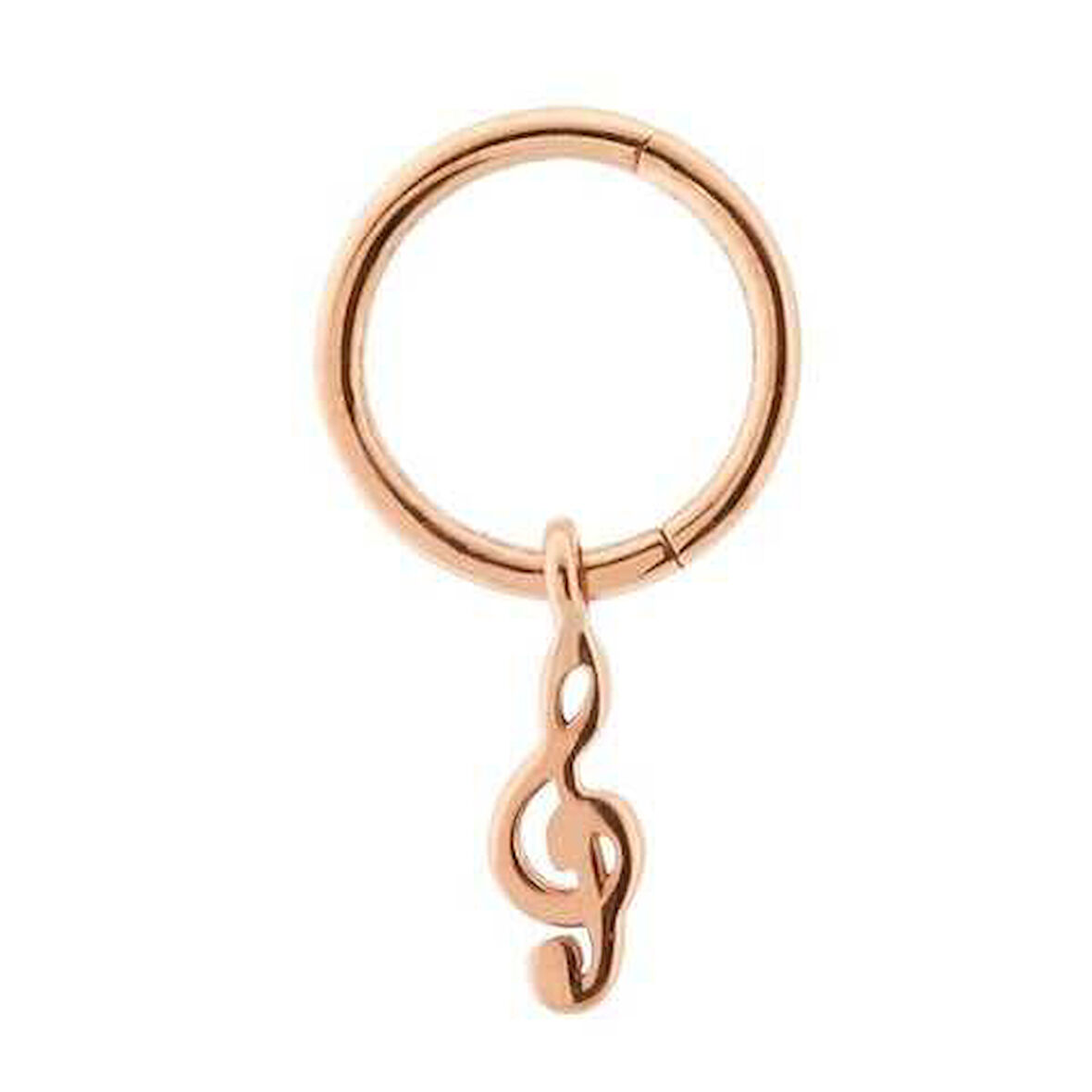 Sol Anahtarı Sallantılı Minimal Halka Piercing