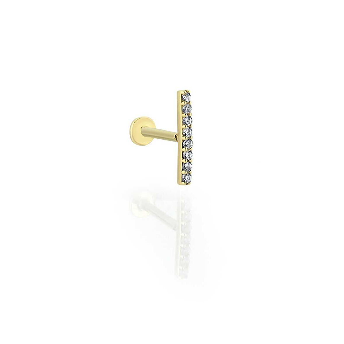 Sekiz Taşlı Çubuk Tragus Piercing