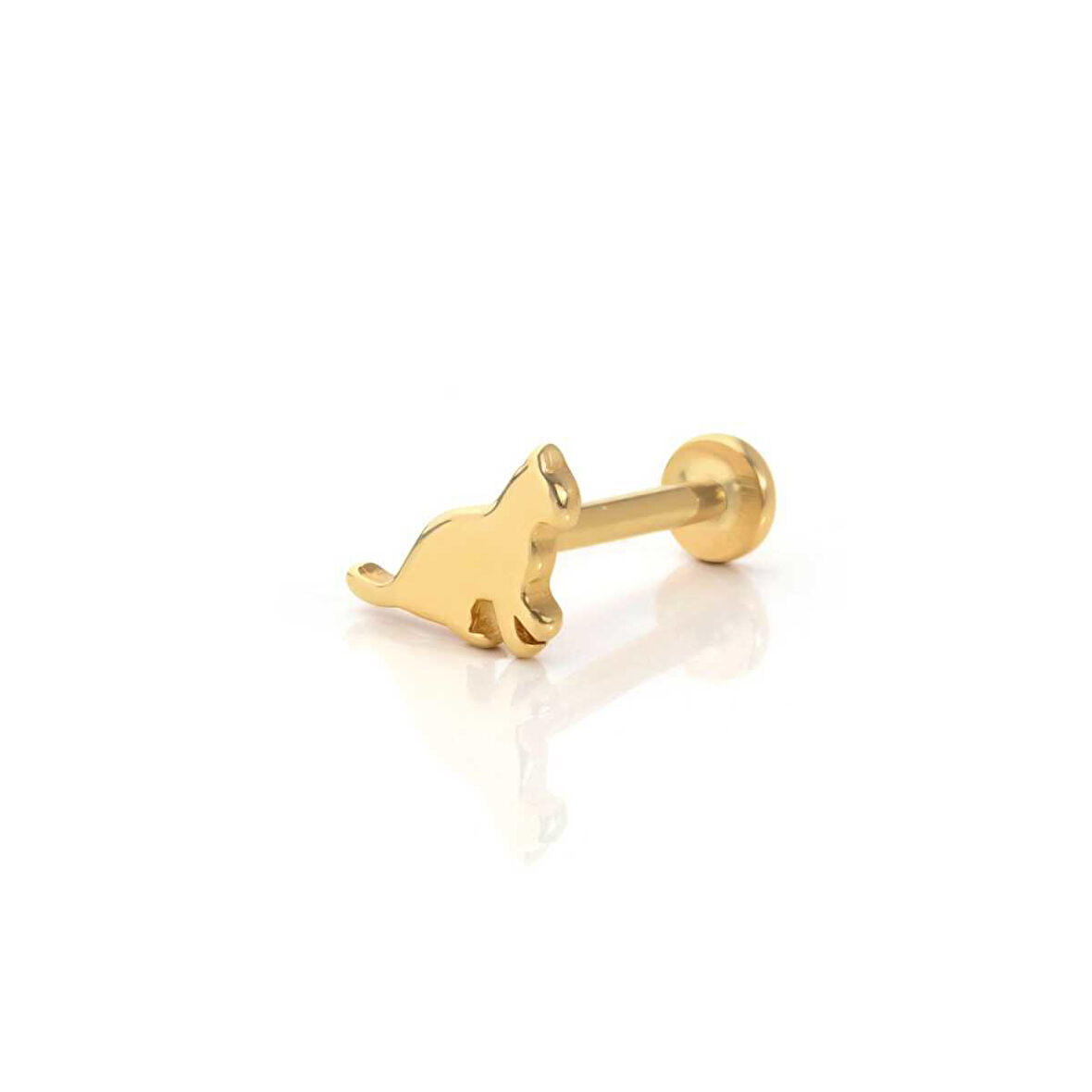 Kedi Figür Tragus Piercing
