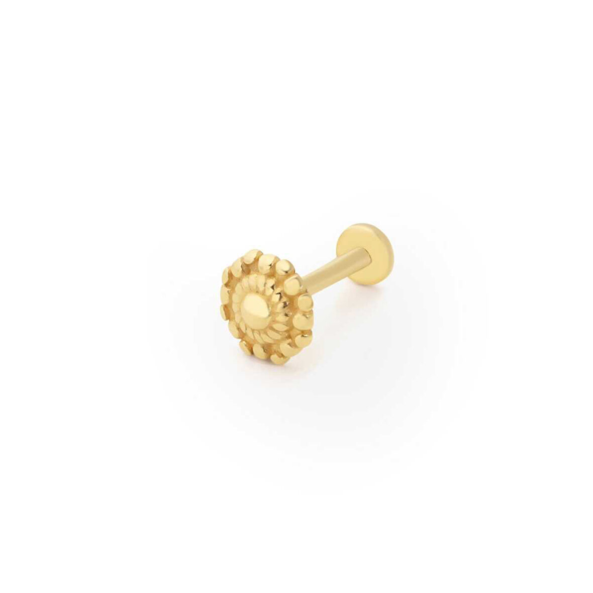 Çiçek Desen Minimal Tragus Piercing