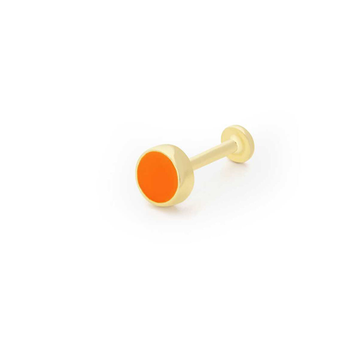 Yuvarlak Model Turuncu Mine Tragus Piercing
