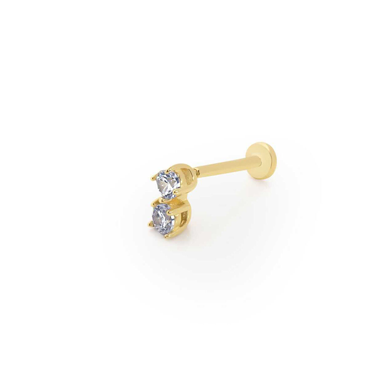 Çift Taşlı Tragus Piercing
