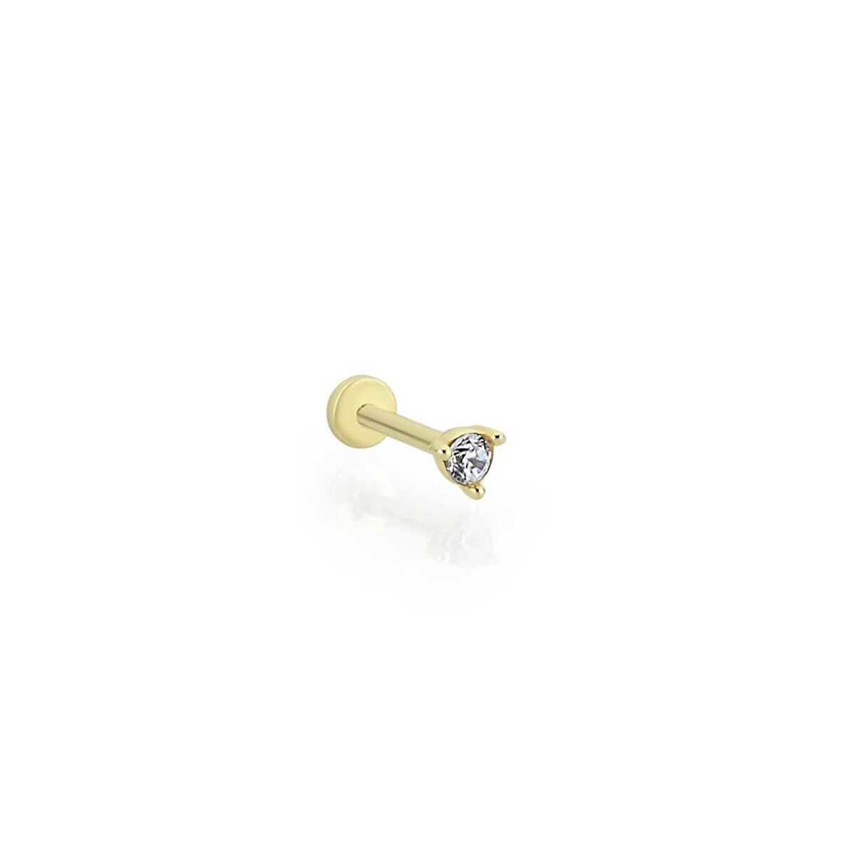 Mini Üç Tırnaklı Tektaş Tragus Piercing