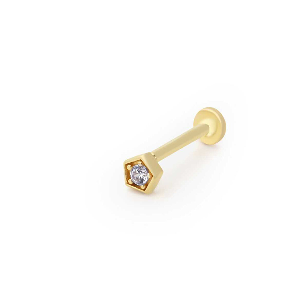 Minimal Yıldız Tektaş Model Tragus Piercing