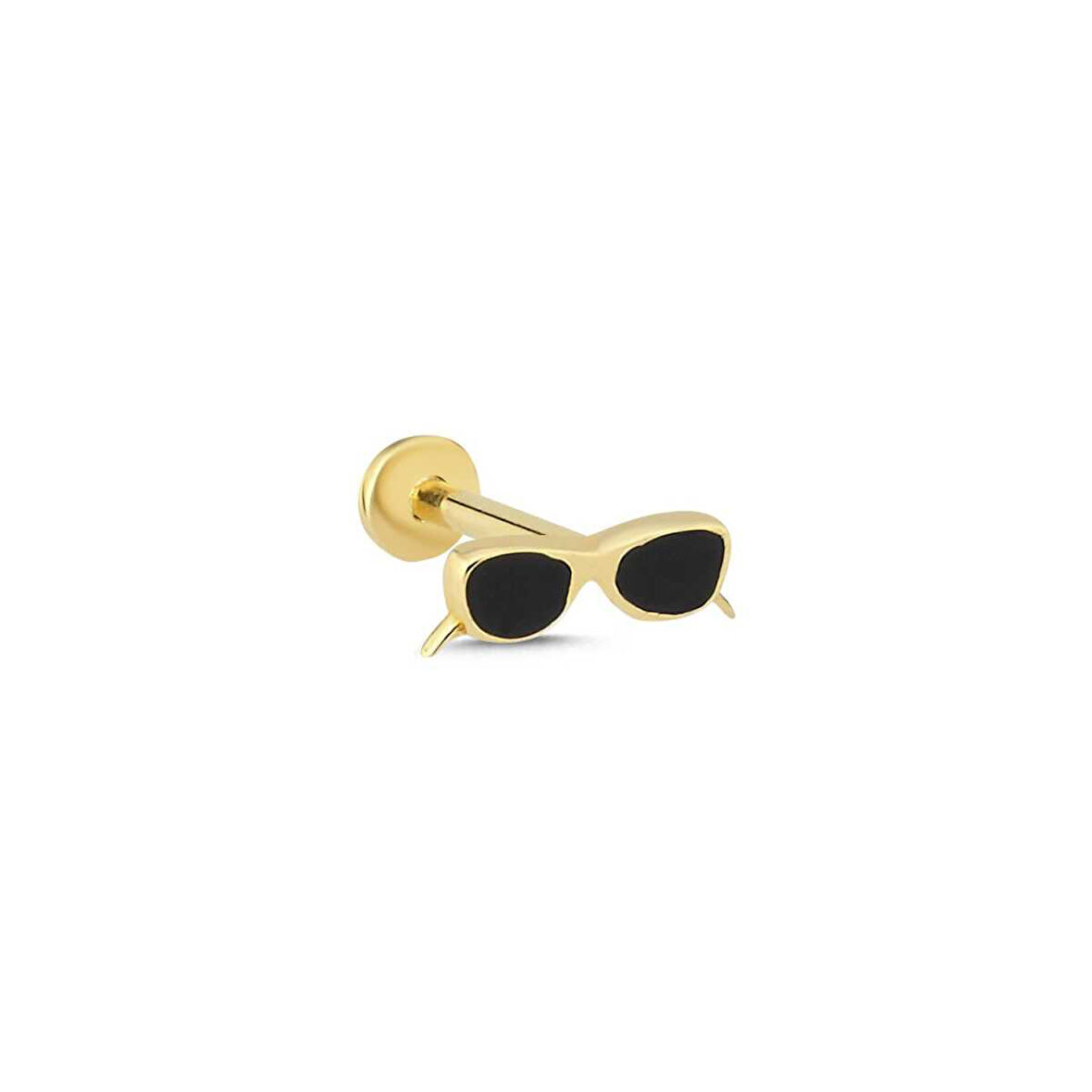 Siyah Mine Güneş Gözlüğü Model Tragus Piercing