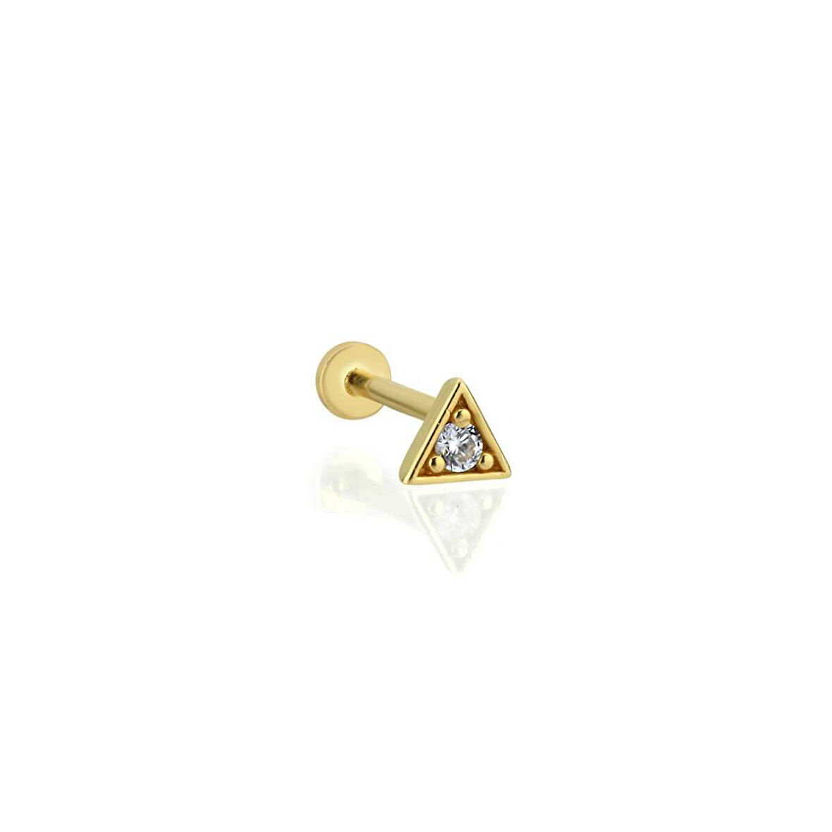 Üçgen Tektaş Büyük Tragus Piercing