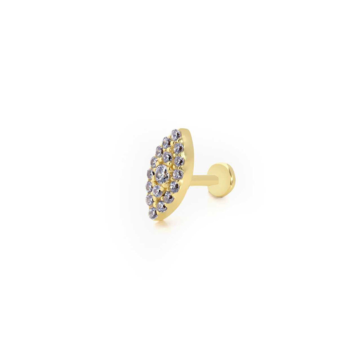 Markiz Model Taşlı Tragus Piercing