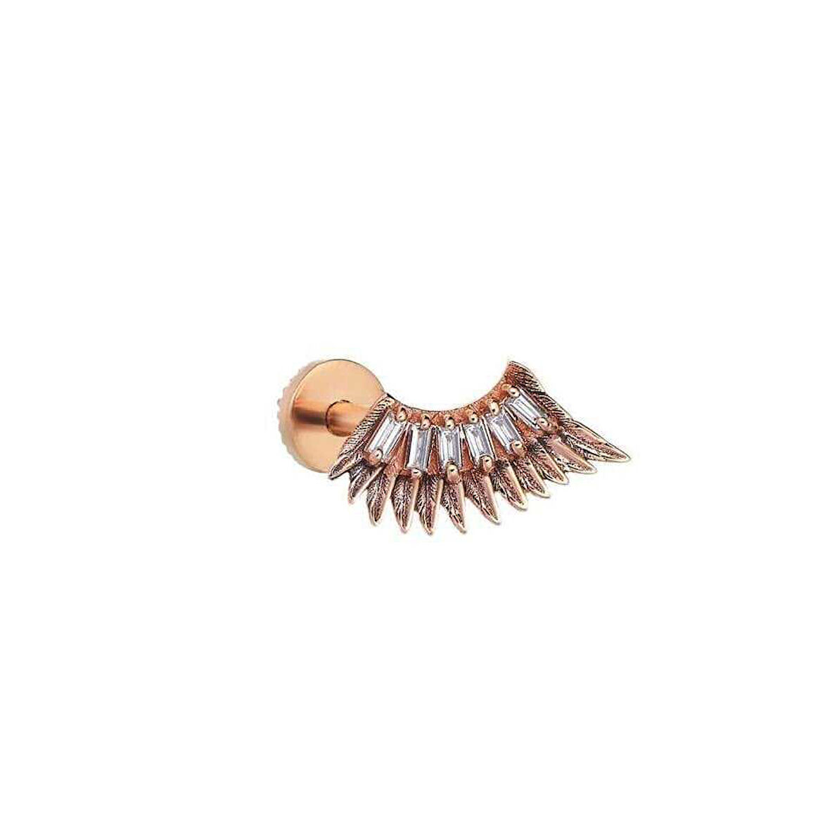 Kanat Taşlı Baget Model Tragus Piercing