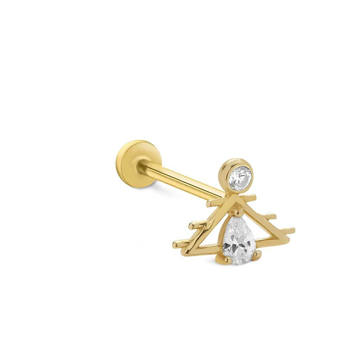 Damla Taşlı Triangle Tragus