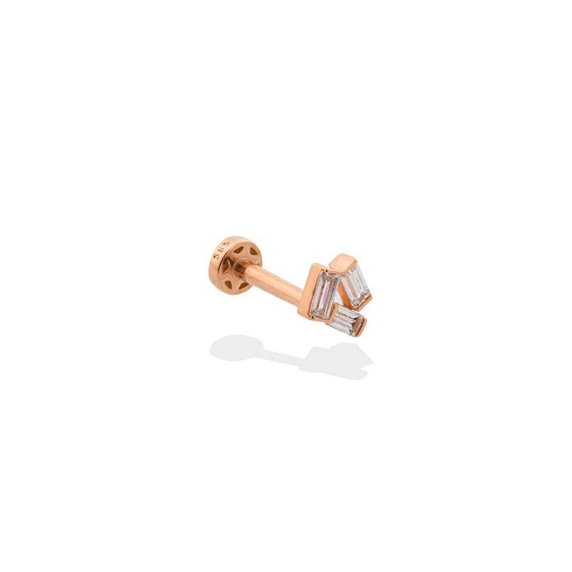 Üçgen Baget Taşlı Tragus Piercing