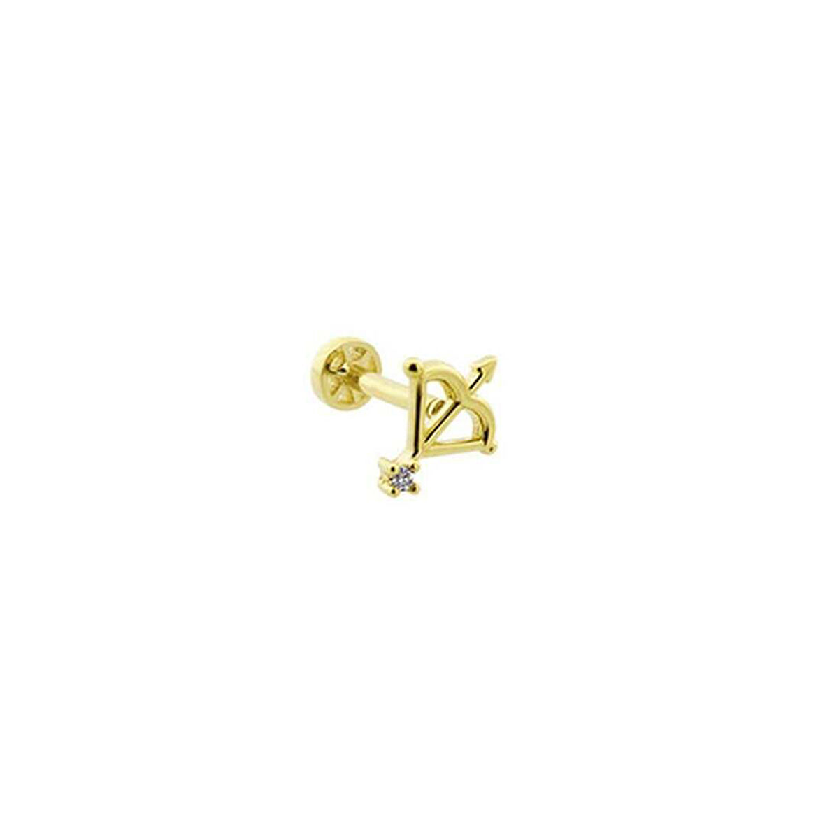 Taşlı Yay Minimal Tragus Piercing