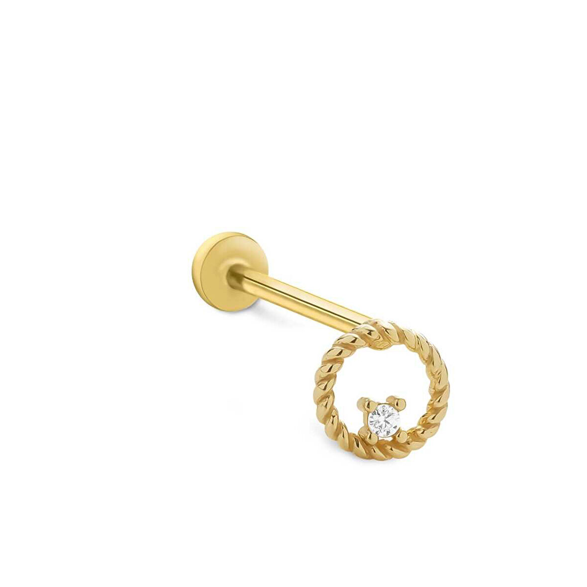 Burma Tektaş Tragus Piercing