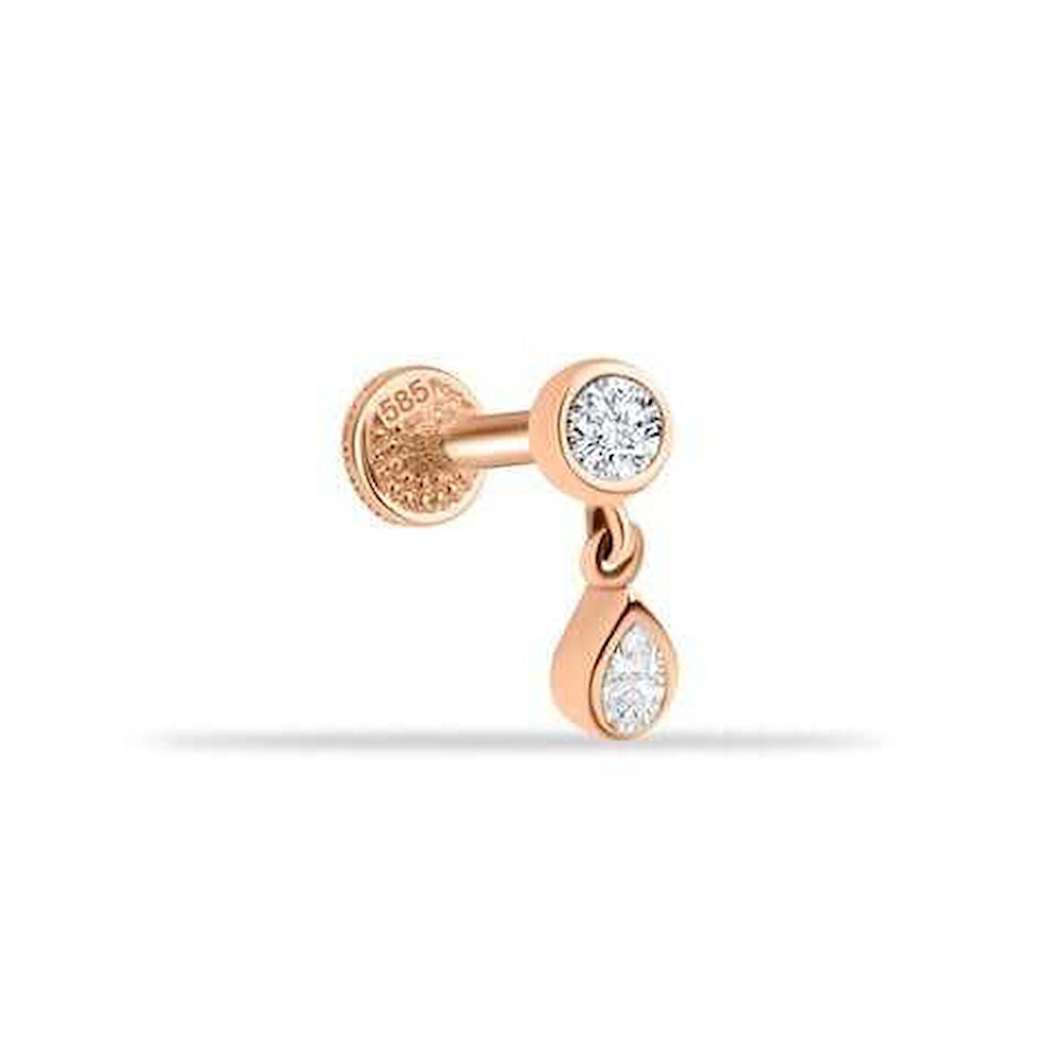 Damla Taşlı Sallantılı Minimal Tragus Piercing