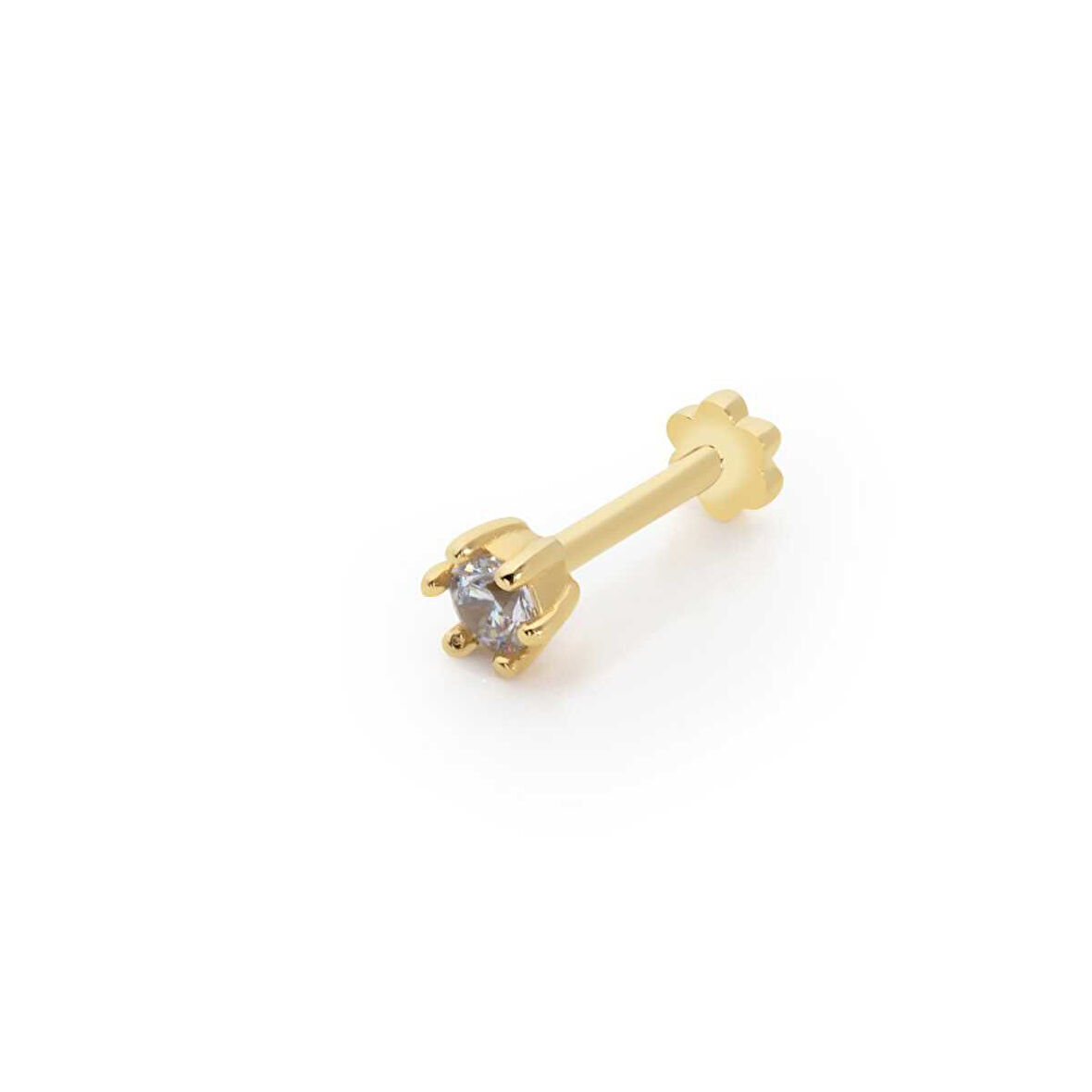 Small Altı Tırnak Tektaş Tragus Piercing