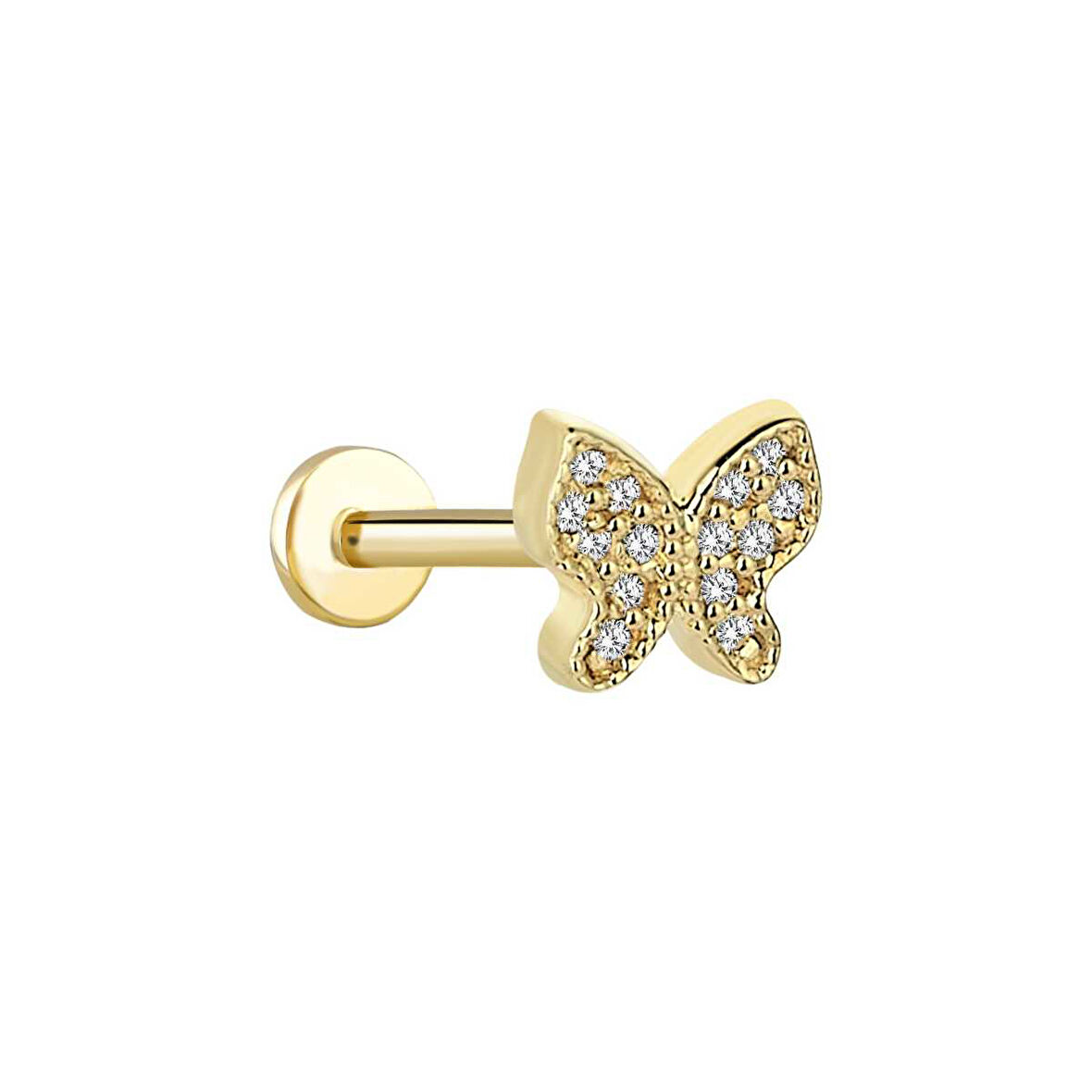 Butterfly Tragus Piercing