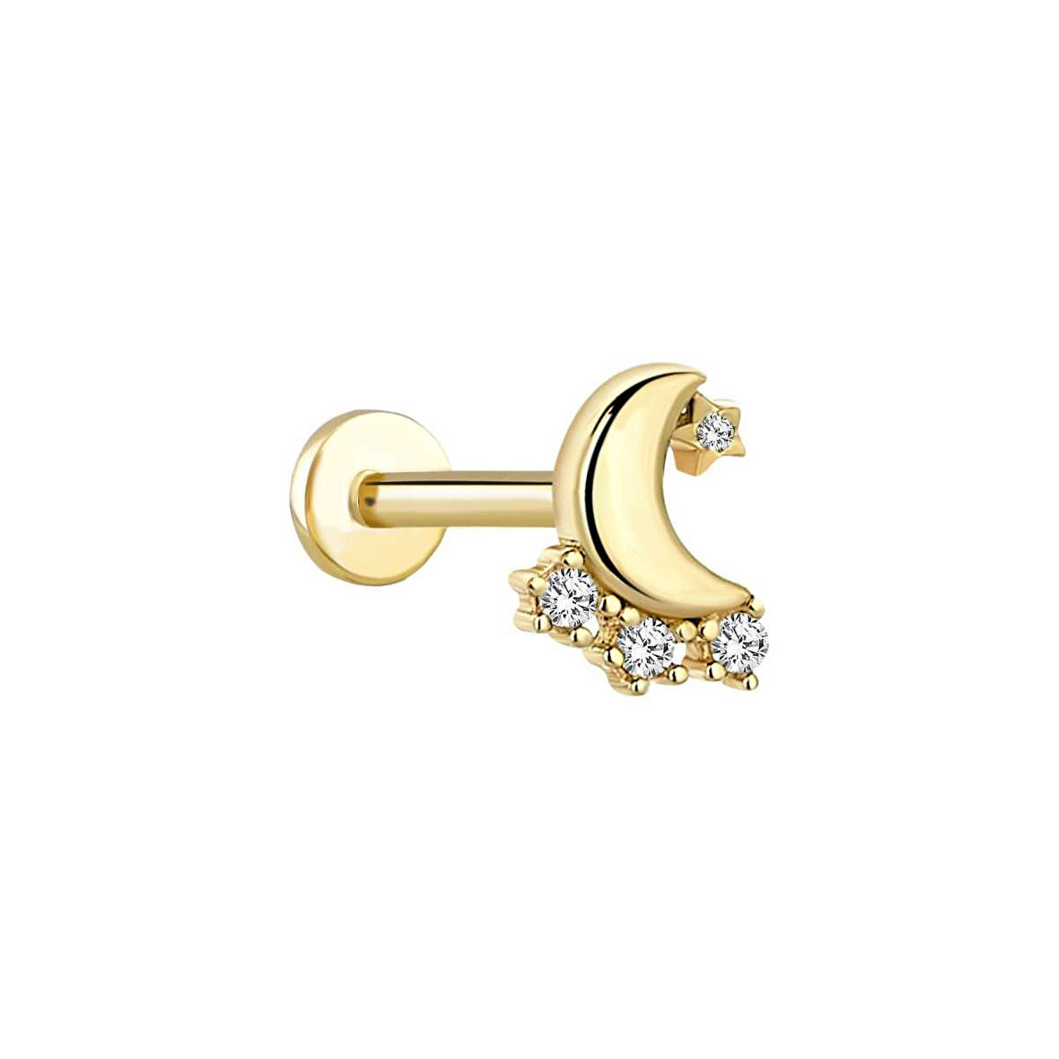 Moon Star Tragus Piercing