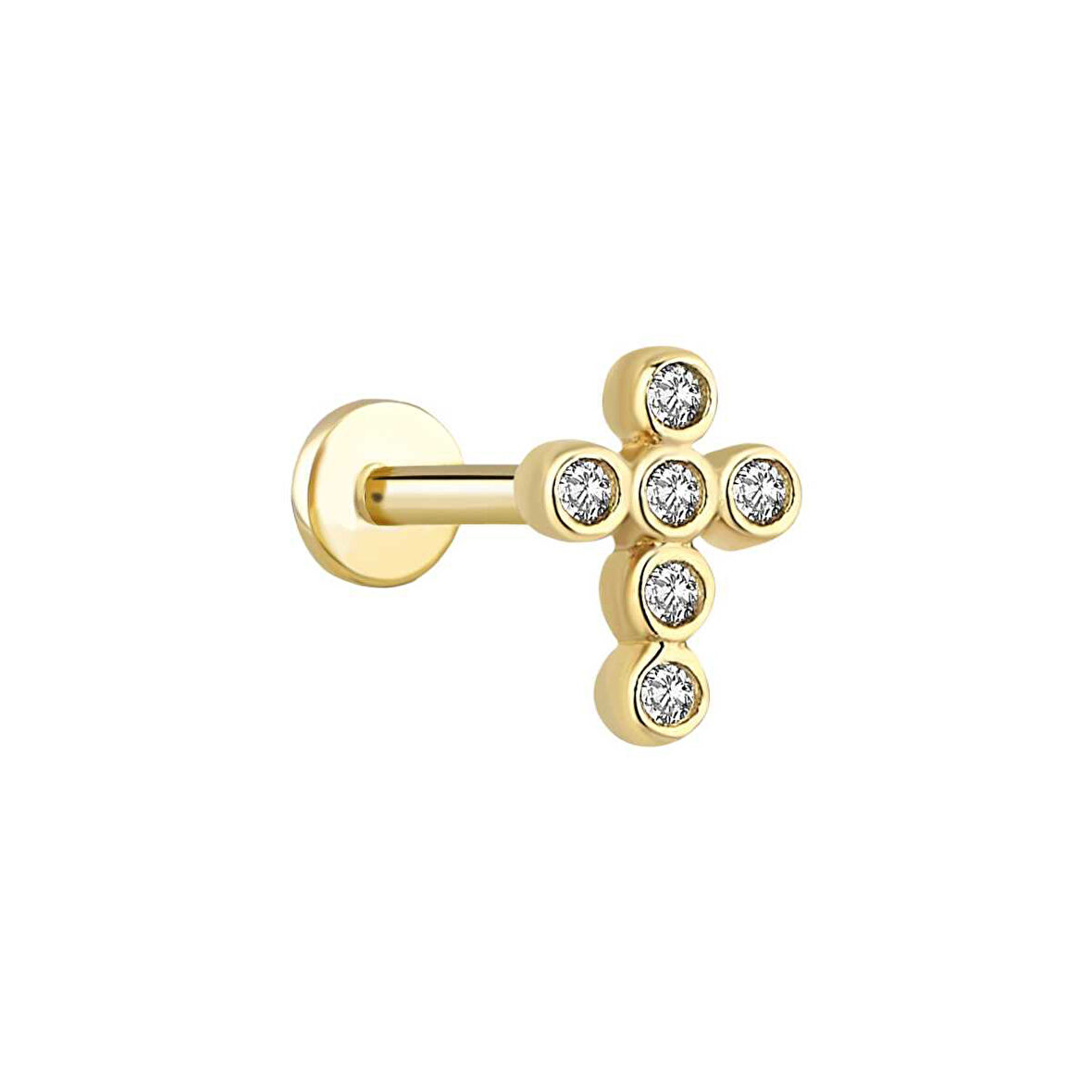 Haç Taşlı Tragus Piercing