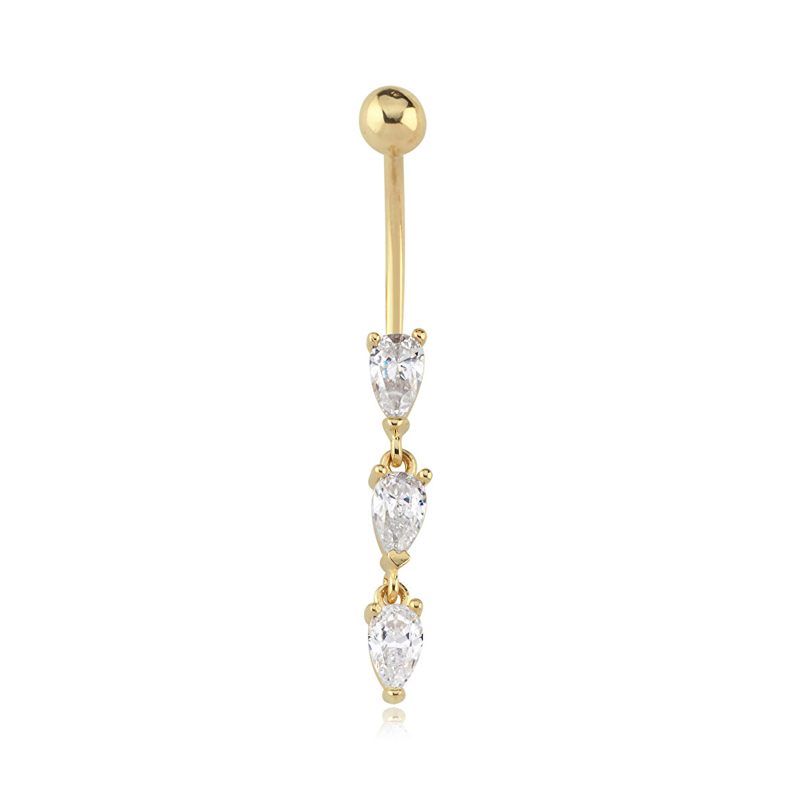 Triple Markiz Göbek Piercing