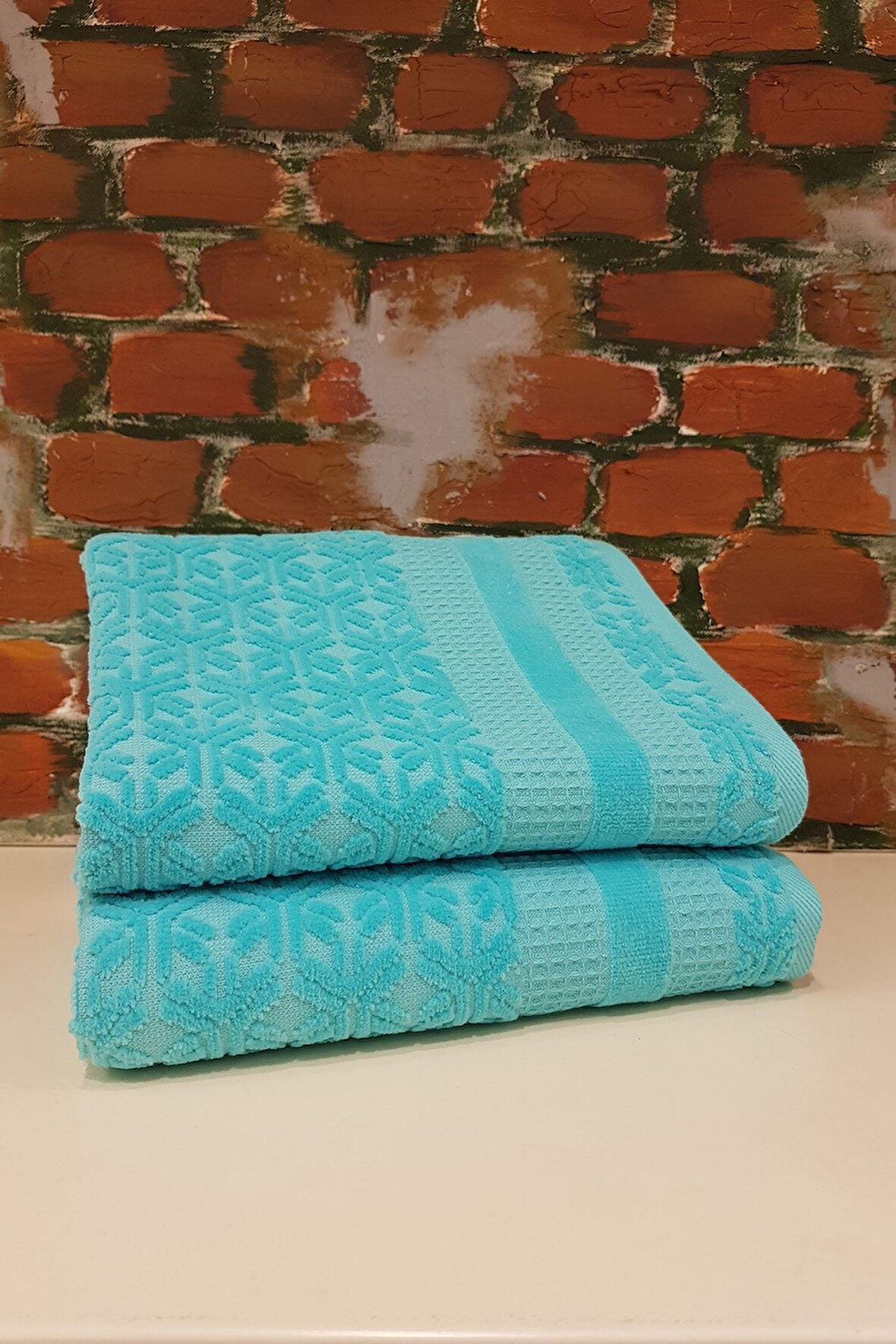 Özdilek Lyre 50x90 2'li Havlu Turkuaz