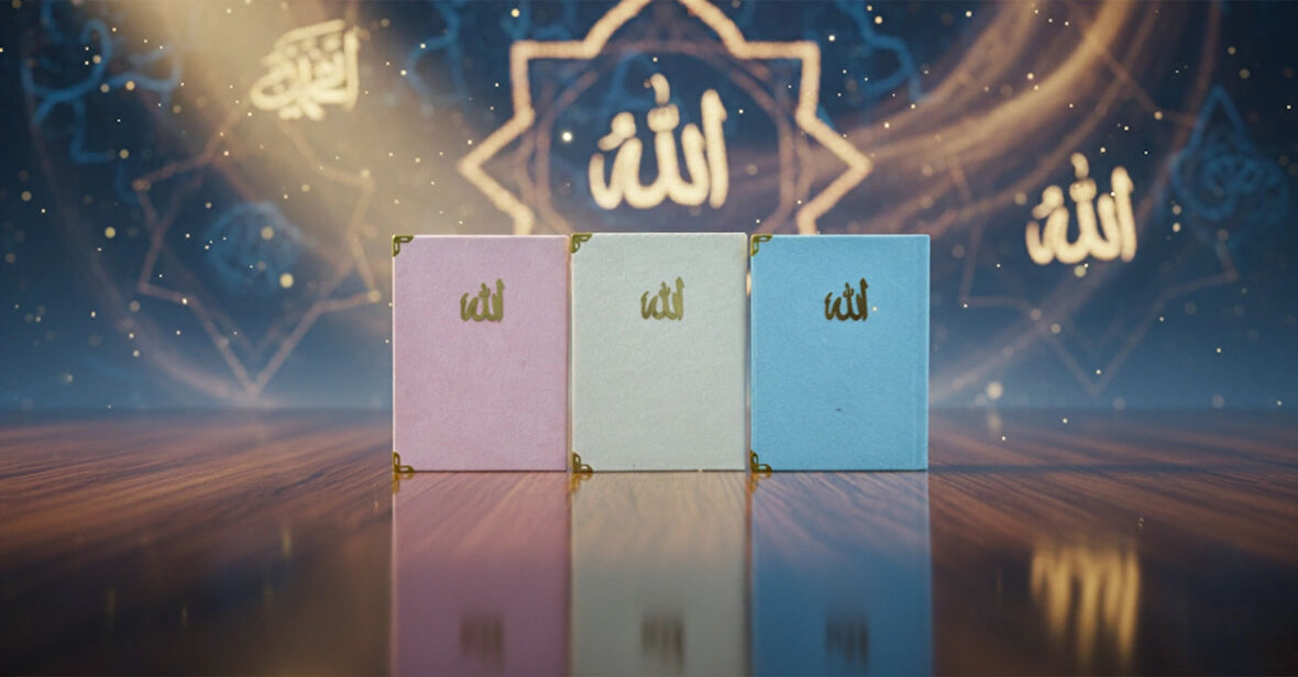 Kadife Kapaklı 3 Adet Yasini Şerif ve Dualar Seti (12,5x16,5cm) S2