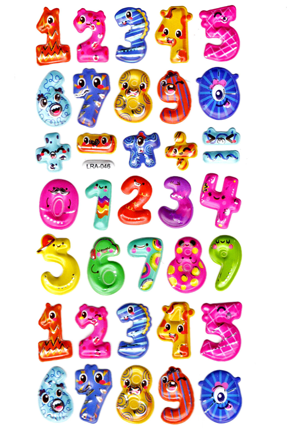 Sticker Kabartmalı Stiker Defter, Planlayıcı Etiket (limlra-046)-17x9cm- Mutlu Sayılar