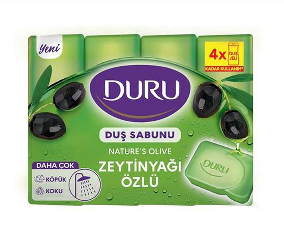 Duru Natural Olive Zeytinyağlı Duş Sabunu 4X150 GR