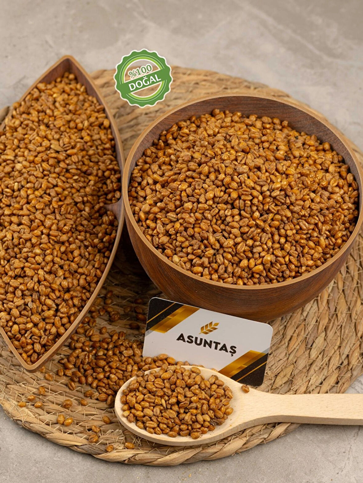 Odun Ateşinde Kavrulmuş Buğday Kavurgası Vakumlu 1kg