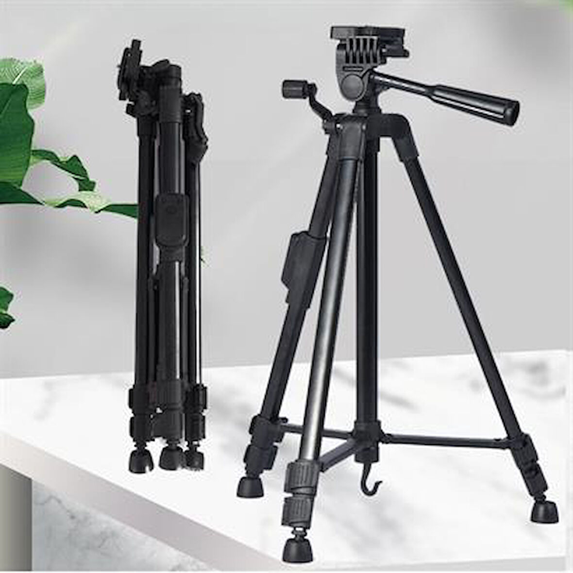 SEFAMHOME Telefon ve Fotoğraf Makinası Takılabilen Bluetooth Kumandalı 146 cm Tripod