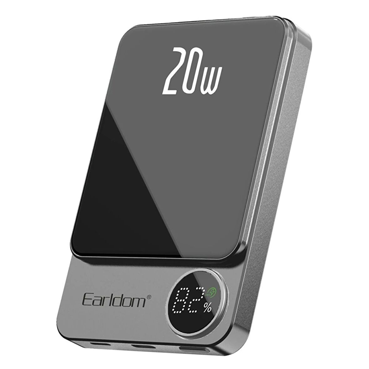 Earldom PD23 5.000 mAh 20W Kablosuz Şarjlı PD Hızlı Şarj Mini Powerbank