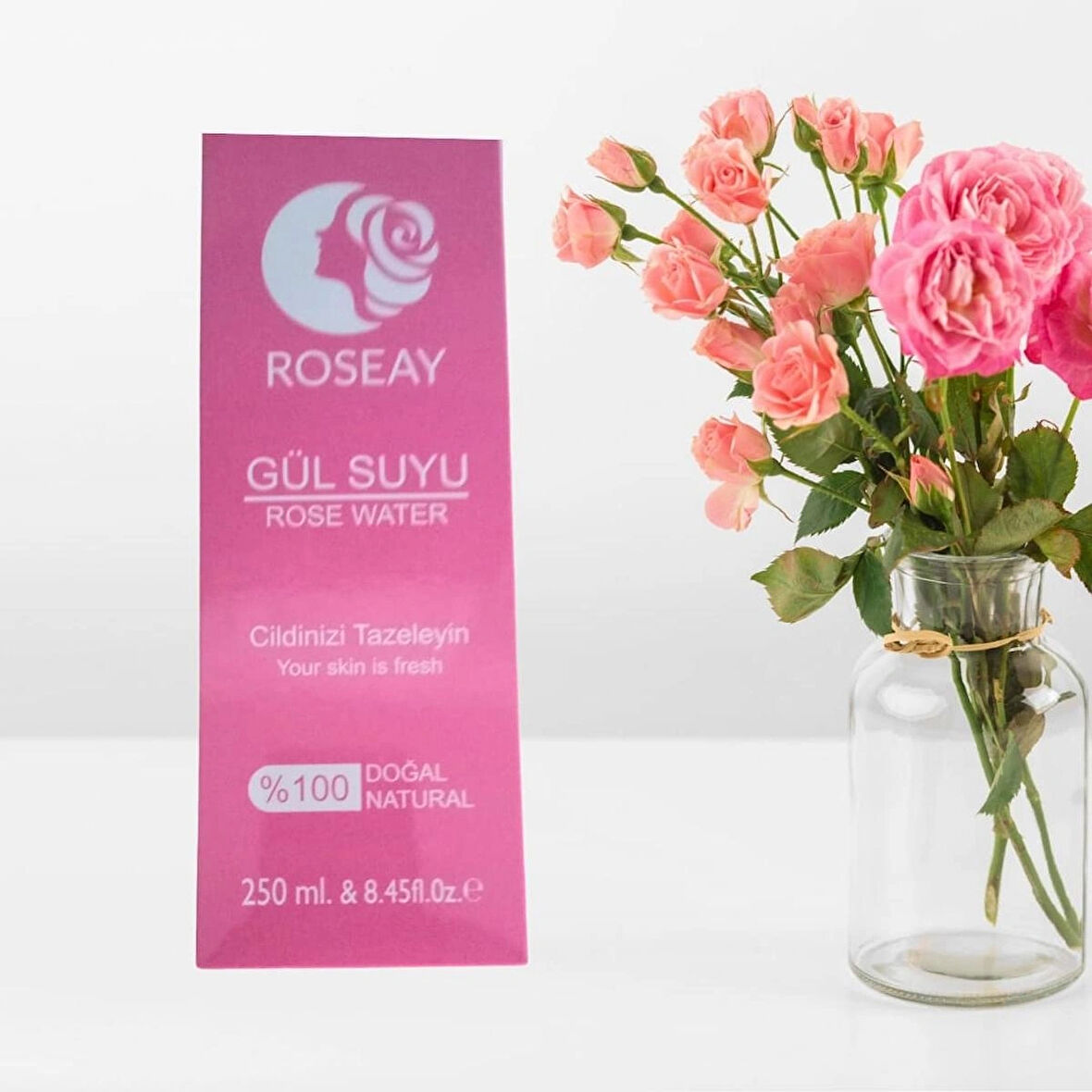 ROSEAY Isparta'dan %100 Doğal Gülsuyu 250 ml