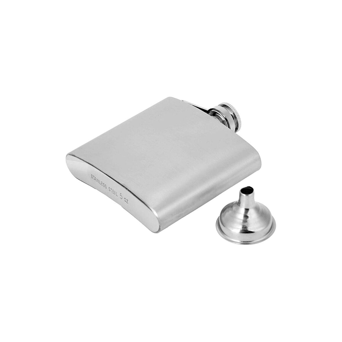 Perlotus 5 Oz 150 cc Haki Yeşil El Yapımı Deri Kılıflı Çelik Viski Cep Matarası