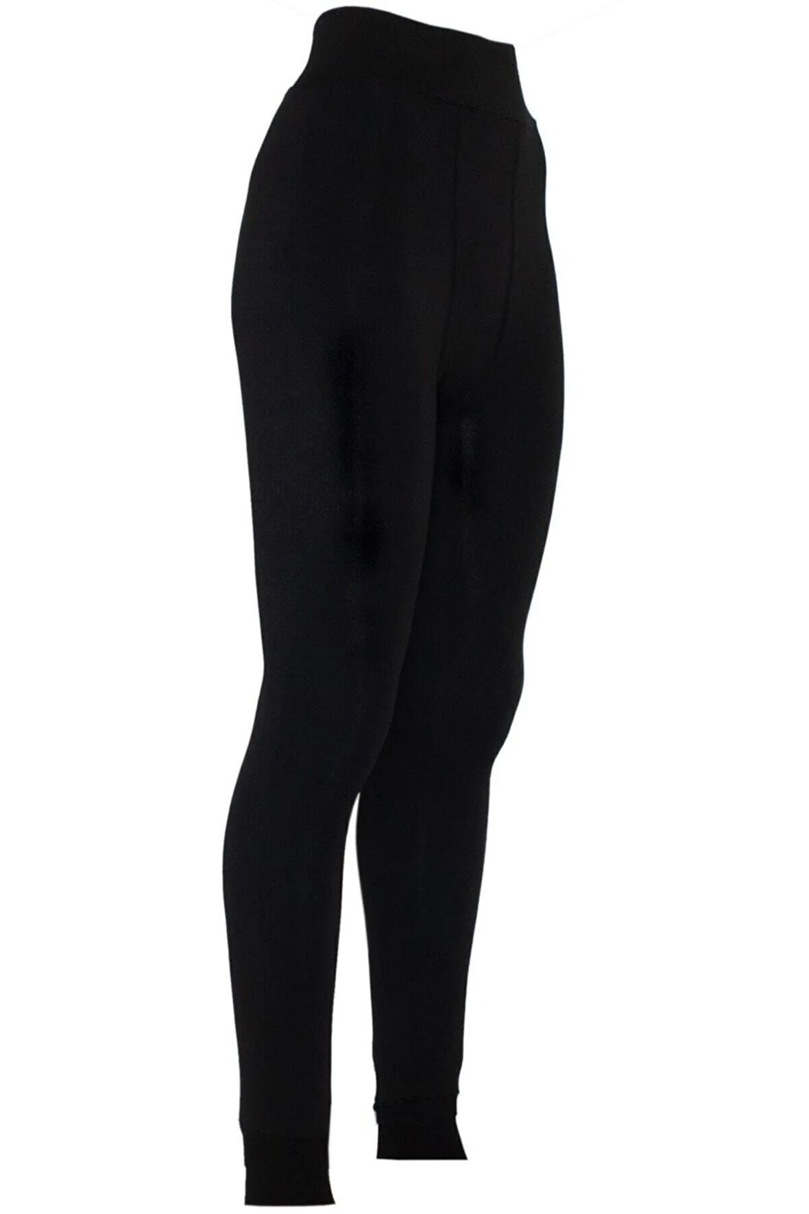 Termal Içi Peluş Kışlık Tayt Siyah