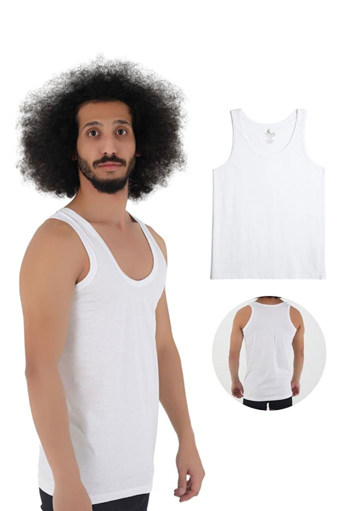CENNETOĞLU 12 Adet Erkek Penye Atlet EKONOMİK PAKET