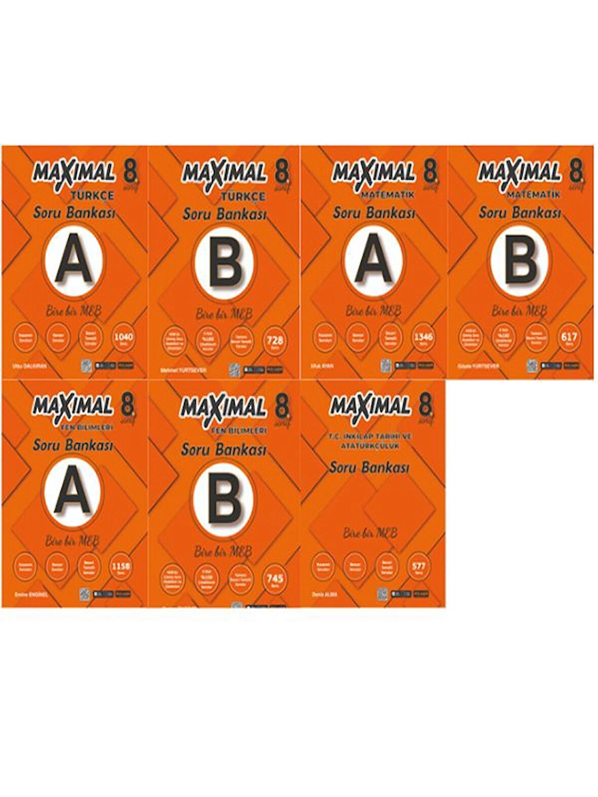 8 Sınıf Maximal Soru Bankası TAM SET