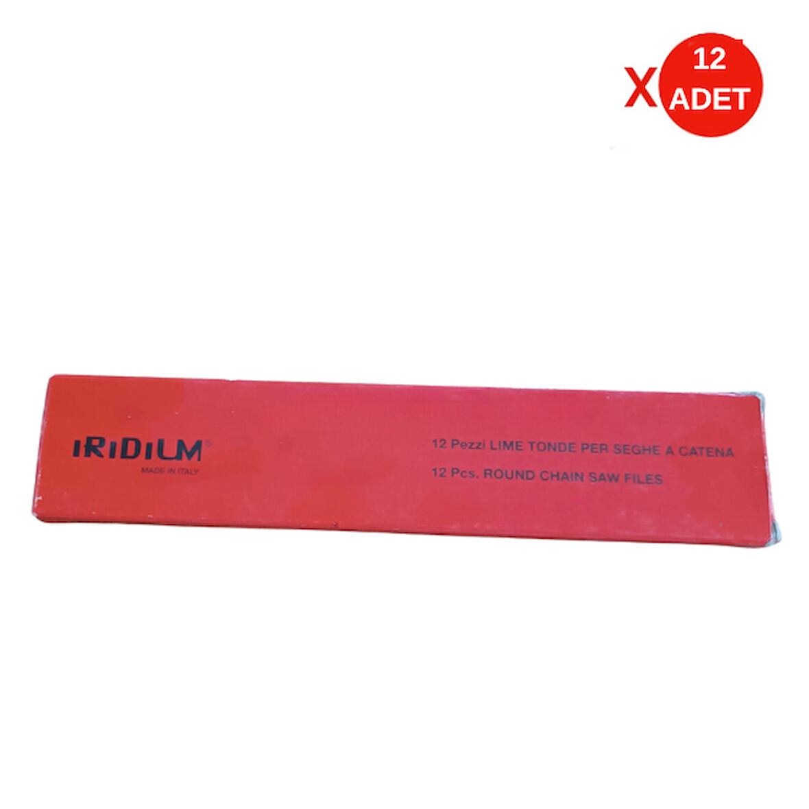 Eğe Iridium 1/8'' (3.2 mm) | 12 Adet Zincir Bileme Eğesi – Orijinal İtalyan Malı