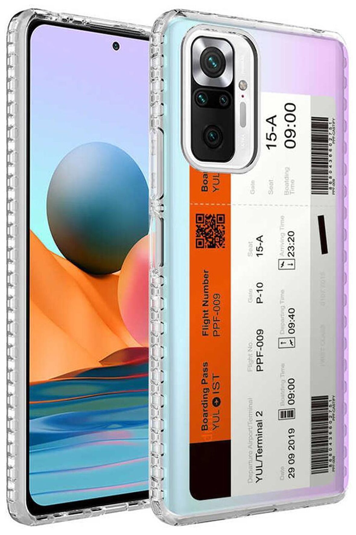 Redmi Note 10 Pro Kılıf Airbag Kenarlı Renkli Desenli Elegans