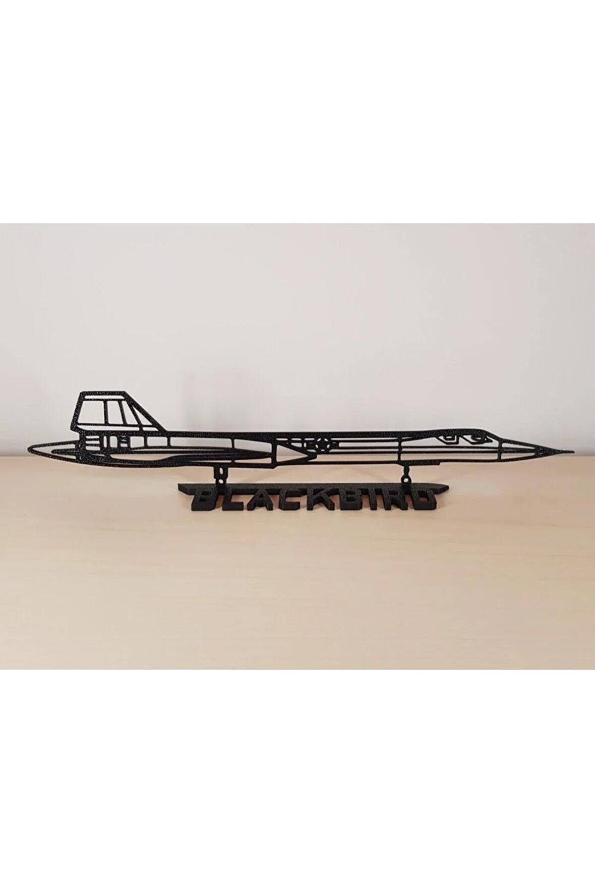 Lockheed SR-71 Blackbird Lateral 20cm Plastik Masa Süsü Masa Dekorasyonu
