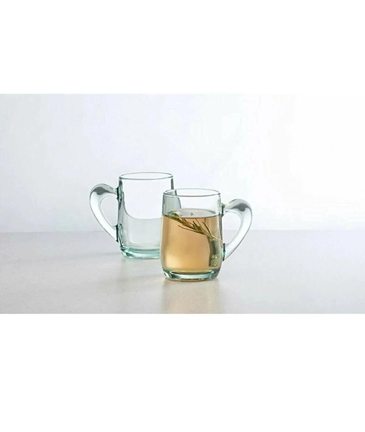 Paşabahçe Aware Collection 2’li Kalp Kulplu Bardak 335 ml | Şık Cam Bardak Seti