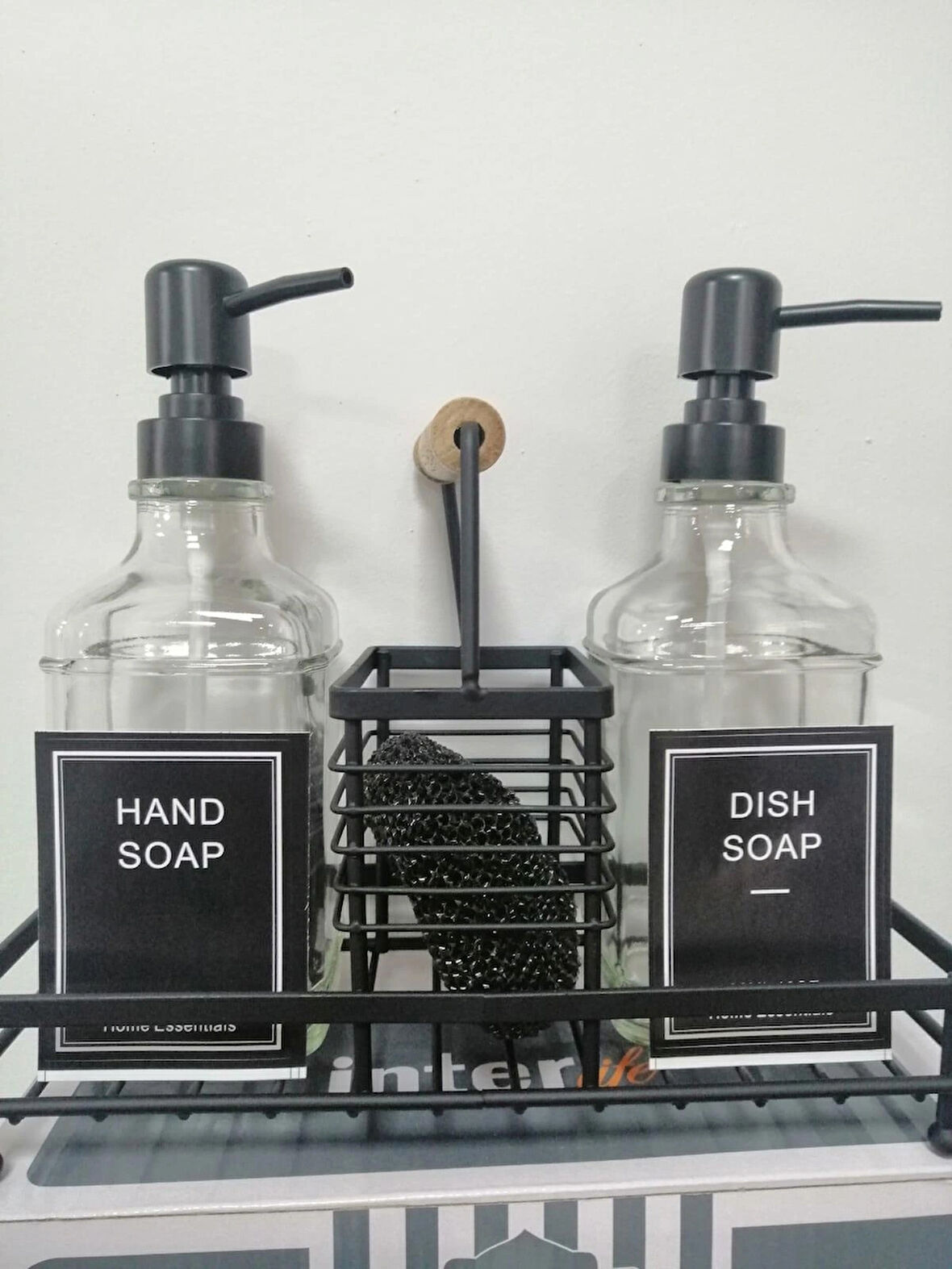 Metal Stantlı 2 Li Sıvı Sabunluk