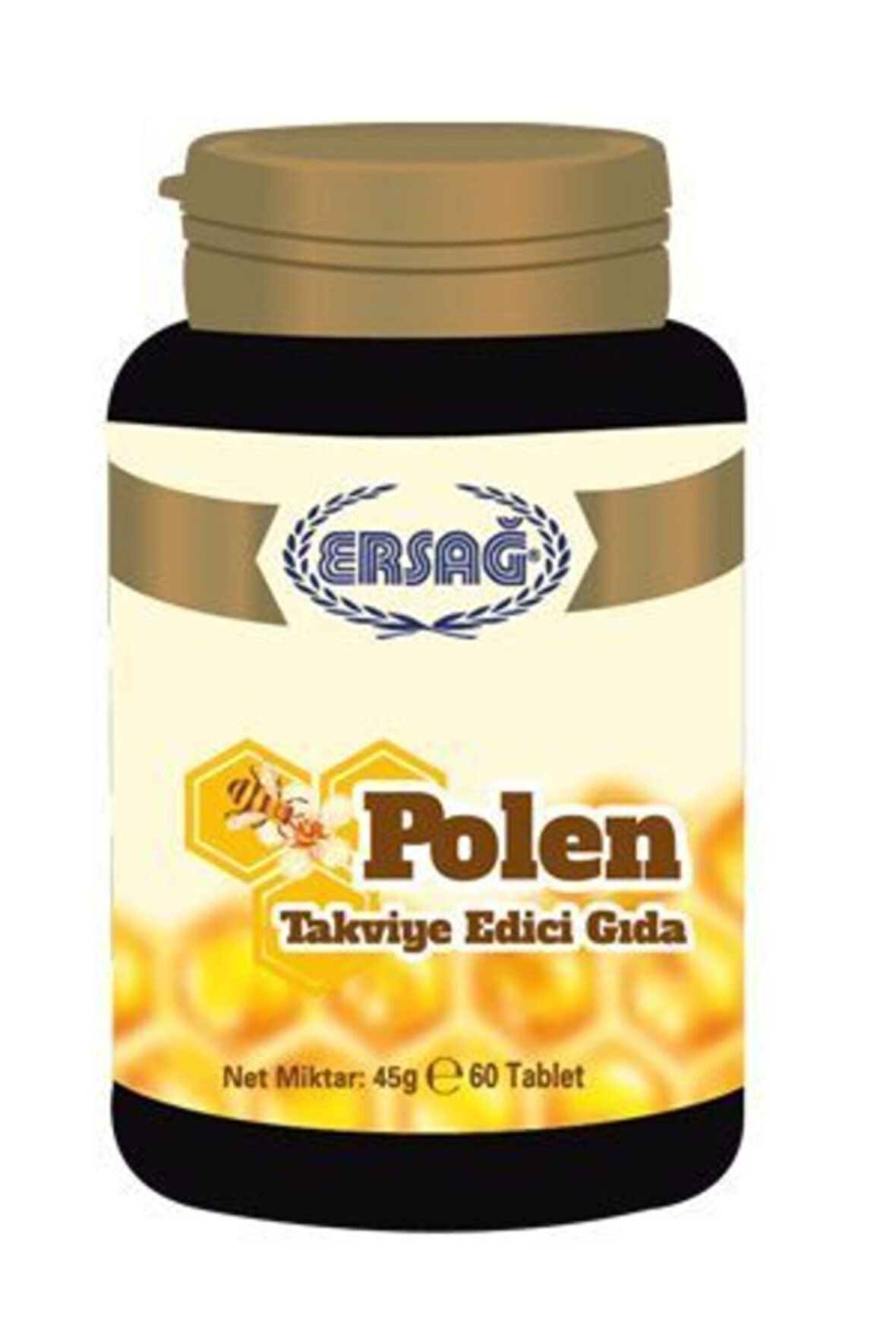 ERSAĞ POLEN TAKVİYE EDİCİ GIDA ( 1 KUTU 60 TABLET 750MG )