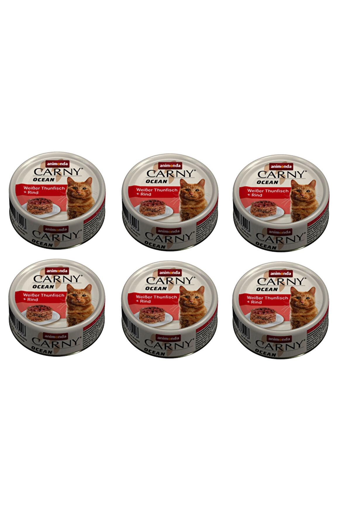 Animonda Carny Ocean Ton ve Sığır Etli Kedi Konserve 80 Gr. X 6 Adet