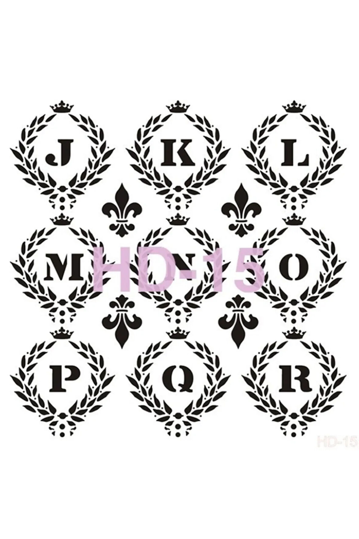 Hd015 Home Dekor Stencil 45x45