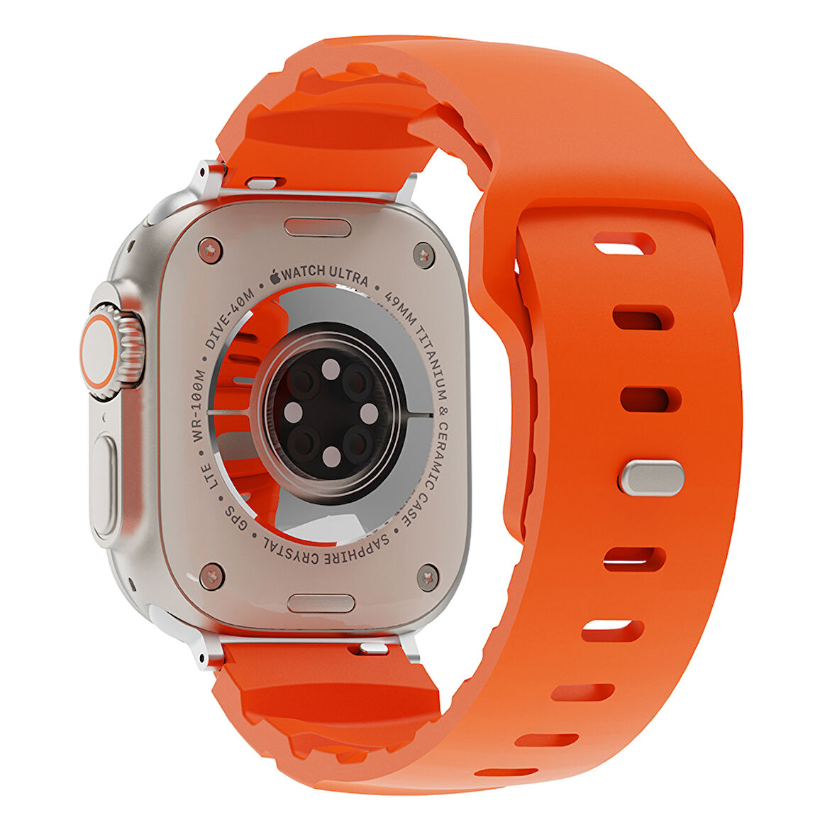 Apple Uyumlu Watch Seri 10-11 (42mm) Kordon 1/2/3/4/5/6/se/7/8/9 (38-40-41mm) KD-143 Silikon Kordon