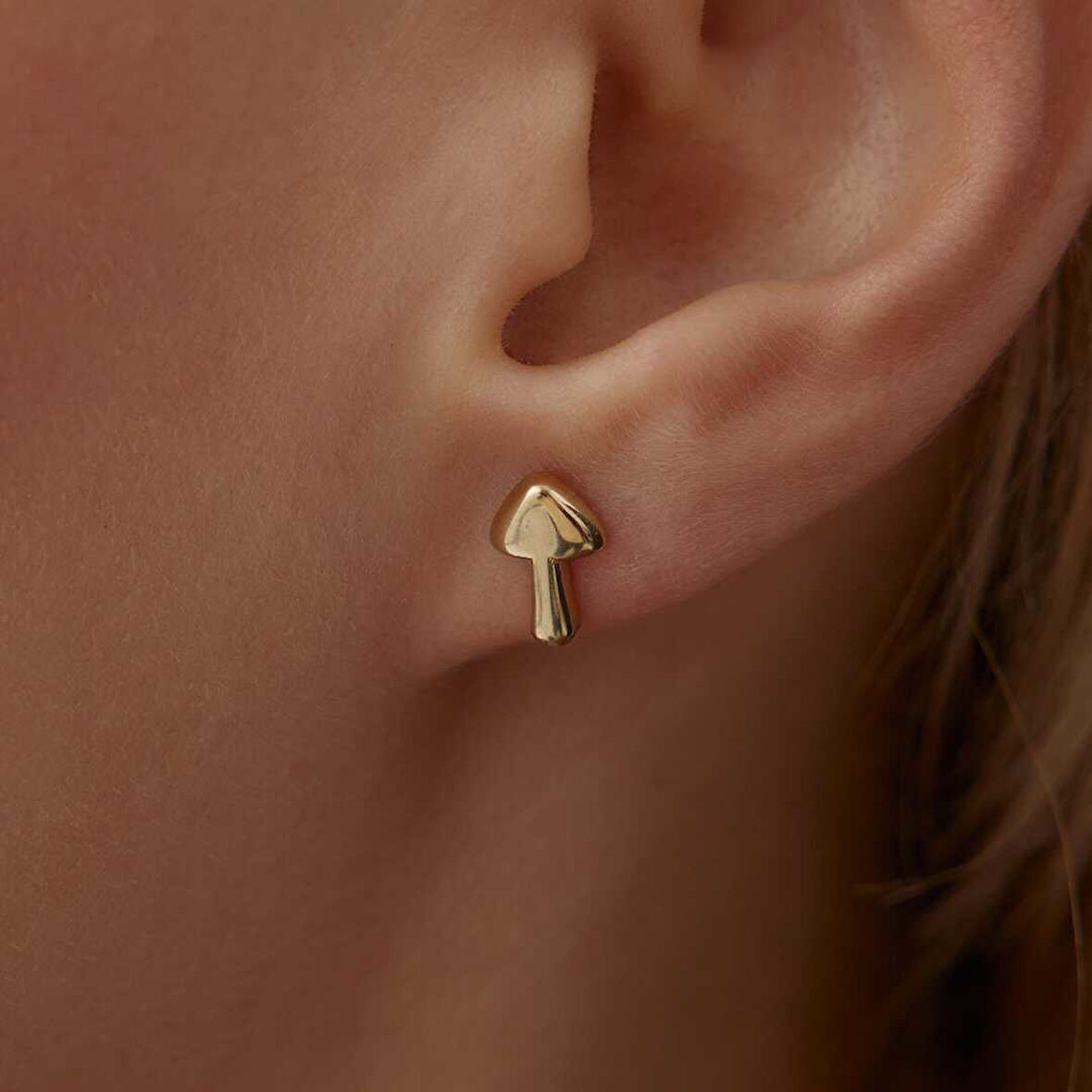 Mini Mantar Küpe