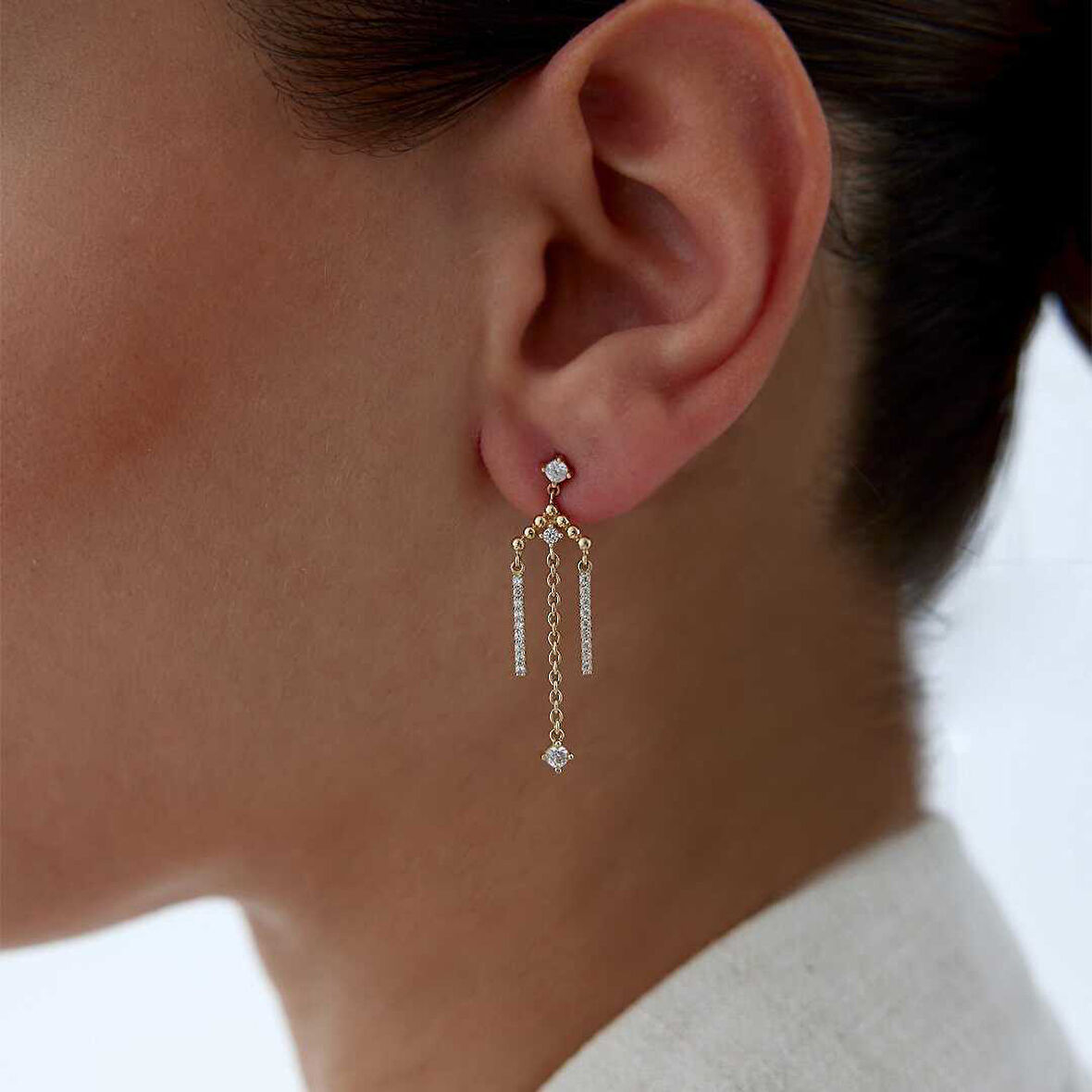 Zincir Hançer Küpe